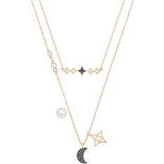 Women Jewellery Sets Swarovski Symbolic Moon and Star Necklace - Rose Gold/Multicolour