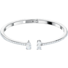 Bangles - Women Bracelets Swarovski Attract Cuff Bracelets - Silver/Transparent