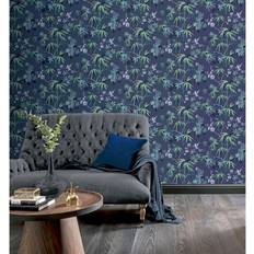 Dutch Wallcoverings Wallpaper Jasmine Garden Blue