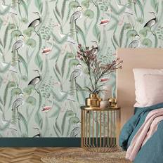 Dutch Wallcoverings Wallpaper Flamingo Mint