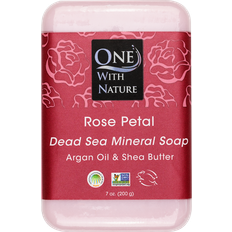One With Nature Dead Sea Mineral Soap Rose Petal 200g