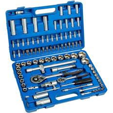 Tectake Tool Boxes tectake Ratchet with socket set 94 PCs. socket wrench, adjustable wrench, ratchet set