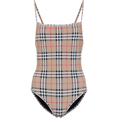 Checkered Swimsuits Burberry Check Swimsuit - Archive Beige