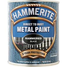 Hammerite Black Hammered Effect Metal Paint, 0.75L