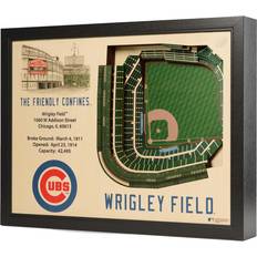 YouTheFan Chicago Cubs Wrigley Field Stadium Views Wall Art