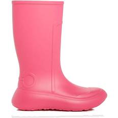44 ⅔ Wellingtons Ferragamo Gancini Low Wedge Rain Boots W - Hot Pink