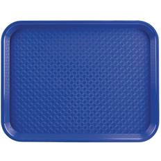 Kristallon Polypropylene Fast Food Tray Blue Large 450mm Serving Tray