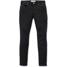 Carhartt Men Jeans Carhartt Workwear 102734 Slim Fit Layton Skinny Leg Onyx W6/REG