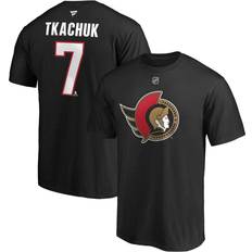 NHL T-shirts Fanatics Brady Tkachuk Ottawa Senators Authentic Stack Name & Number T-Shirt Sr