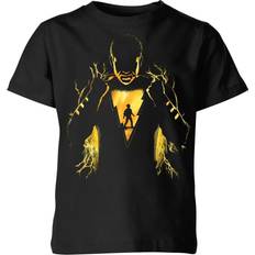 DC Comics Kid's Shazam Lightning Silhouette T-shirt - Black