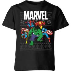 Marvel Avengers Group Kids Christmas T-Shirt