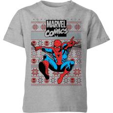 Marvel Tops Marvel Avengers Classic Spider-Man Kids Christmas T-Shirt 11-12