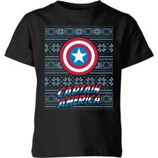 Marvel Tops Marvel Captain America Kids' Christmas T-Shirt 11-12