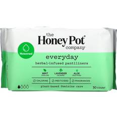 Calming Menstrual Pads The Honey Pot 100% Organic Cotton Cover Everyday Liners 30-pack