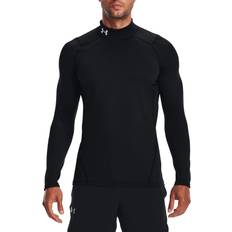 Grey Base Layers Under Armour Men's ColdGear Fitted Mock Shirt Midnight Navy/White
