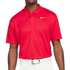 Nike Men - XL Polo Shirts Nike Dri-Fit Victory Solid Mens Polo Shirt Red/White