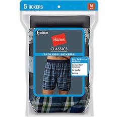 Hanes Men's Woven Boxer Pack Underwear Multi/Plaid/Assorted