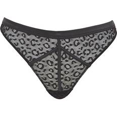 Figleaves Underwear Figleaves Pimlico Thong - Black Leopard