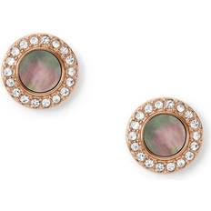 Fossil Classics Earrings - Rose Gold/Transparent