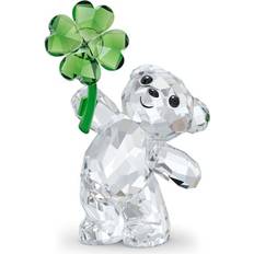 Transparent Decorative Items Swarovski Kris Bear Lucky Charm Green/Transparent Figurine 5.6cm