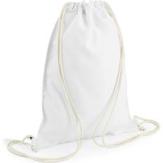 BagBase Sublimation Gymsac Drawstring Bag (5 Litres) (Pack of 2) (One Size) (White)
