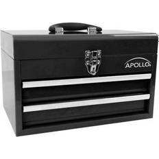 Apollo Tools 2-Drawer Steel Chest, Black, DT5010