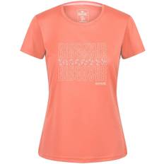Regatta Womens/Ladies Fingal VI Text T-Shirt (Fusion Coral)