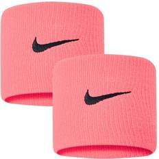 Black Wristbands Nike Swoosh Wristbands - Pink Gaze/Oil Grey
