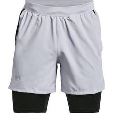 Under Armour Men Trousers & Shorts Under Armour Launch 5'' 2-in-1 Shorts Men - Mod Gray/Black
