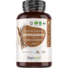 Supplements WeightWorld Ashwagandha With Organic Black Pepper 180 pcs