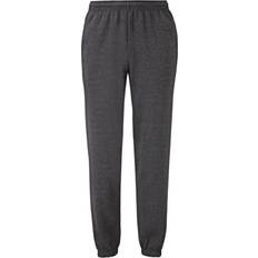 Multicoloured Trousers & Shorts Fruit of the Loom Mens Classic 80/20 Elasticated Sweatpants (Dark Heather Grey)