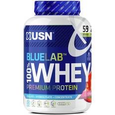 L-Leucine Protein Powders USN Blue Lab Whey Strawberry Protein Shake 2kg