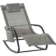 Armrests Outdoor Rocking Chairs Garden & Outdoor Furniture OutSunny 84A-160V70GY