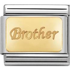 Nomination Composable Classic Brother Charm -Silver/Gold