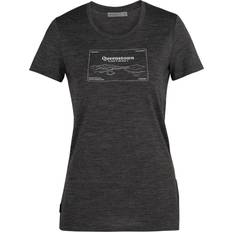 Icebreaker Women's Merino Tech Lite Low Crew T-shirt - Queenstown/Jet Heather