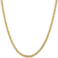 Primal Gold Semi-Solid Anchor Chain Necklace - Gold