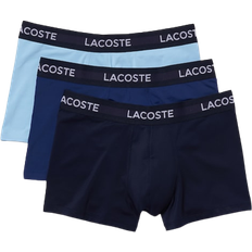Lacoste Polyester Men's Underwear Lacoste Microfiber Trunk 3-pack - Navy Blue/Blue