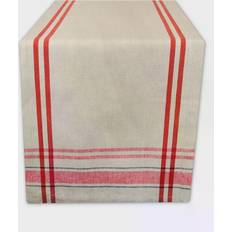 Stripes Cloths & Tissues Design Imports Chambray Tablecloth Red (274.32x35.56cm)