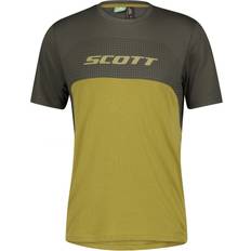 Men - Turquoise Clothing Scott Trail Flow Dri Bike Shirt Bikeshirt, for men, L, Cycling jersey, Cycl