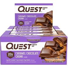 Quest Nutrition Protein Bar Caramel Chocolate Chunk 12 Bars 2.12 oz (60 g) Each