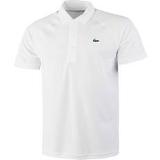 Lacoste Sportswear Garment Polo Shirts Lacoste Men's SPORT Breathable Abrasion-Resistant Interlock Polo Shirt - White