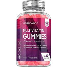 WeightWorld Multivitamin Gummies Natural Ingredients And Strawberry Flavor 120 pcs
