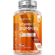 WeightWorld Vitamin C Gummies 200mg 120 Gummies Natural Apricot & Orange Flavour