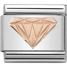 Nomination Composable Classic Brilliant Link Charm - Silver/Rose Gold