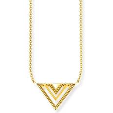 Yellow Necklaces Thomas Sabo Aztec Triangle Pendant Necklace KE1568-413-39-L45V