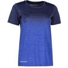 Geyser Women's Seamless Striped T-shirt - Navy Melange