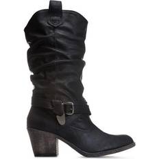 Synthetic - Women High Boots Rocket Dog Sidestep Lewis - Black
