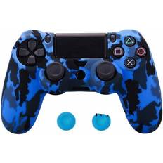 Slowmoose Controller Add-ons Slowmoose PS4 Slim/Pro Dualshock Controller Skin with Thumb Grip - Blue Camo