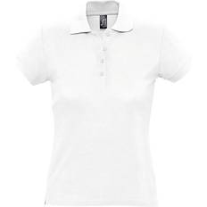 Sol's Women's Passion Pique Polo Shirt - White