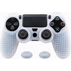 Slowmoose Controller Add-ons Slowmoose PS 4 Slim/Pro Dualshock Non-Slip Controller Cover Skin - 14 Clear